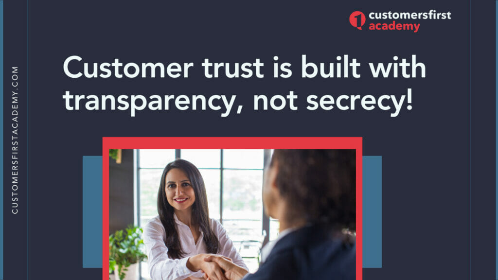 how to build customer trust at work